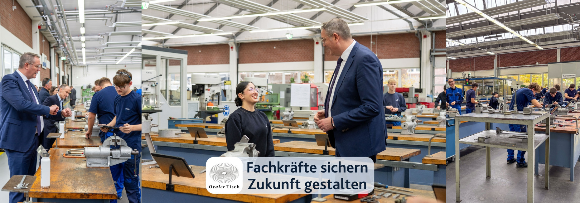 Ministerpräsident Alexander Schweitzer zu Besuch bei der KSB.